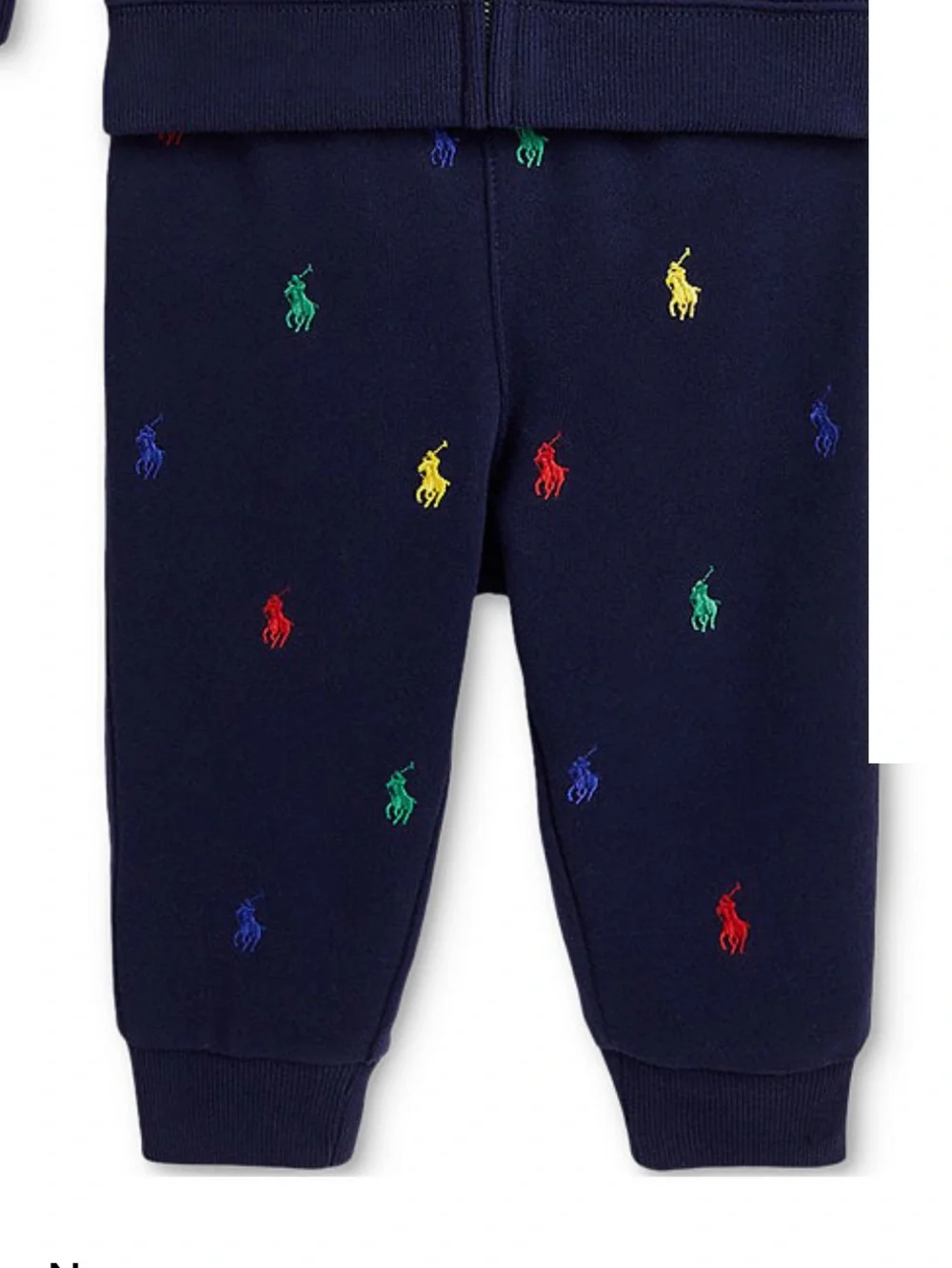Polo Ralph Lauren Little Boys Joggers Set with Multicolor Pony Embroidery